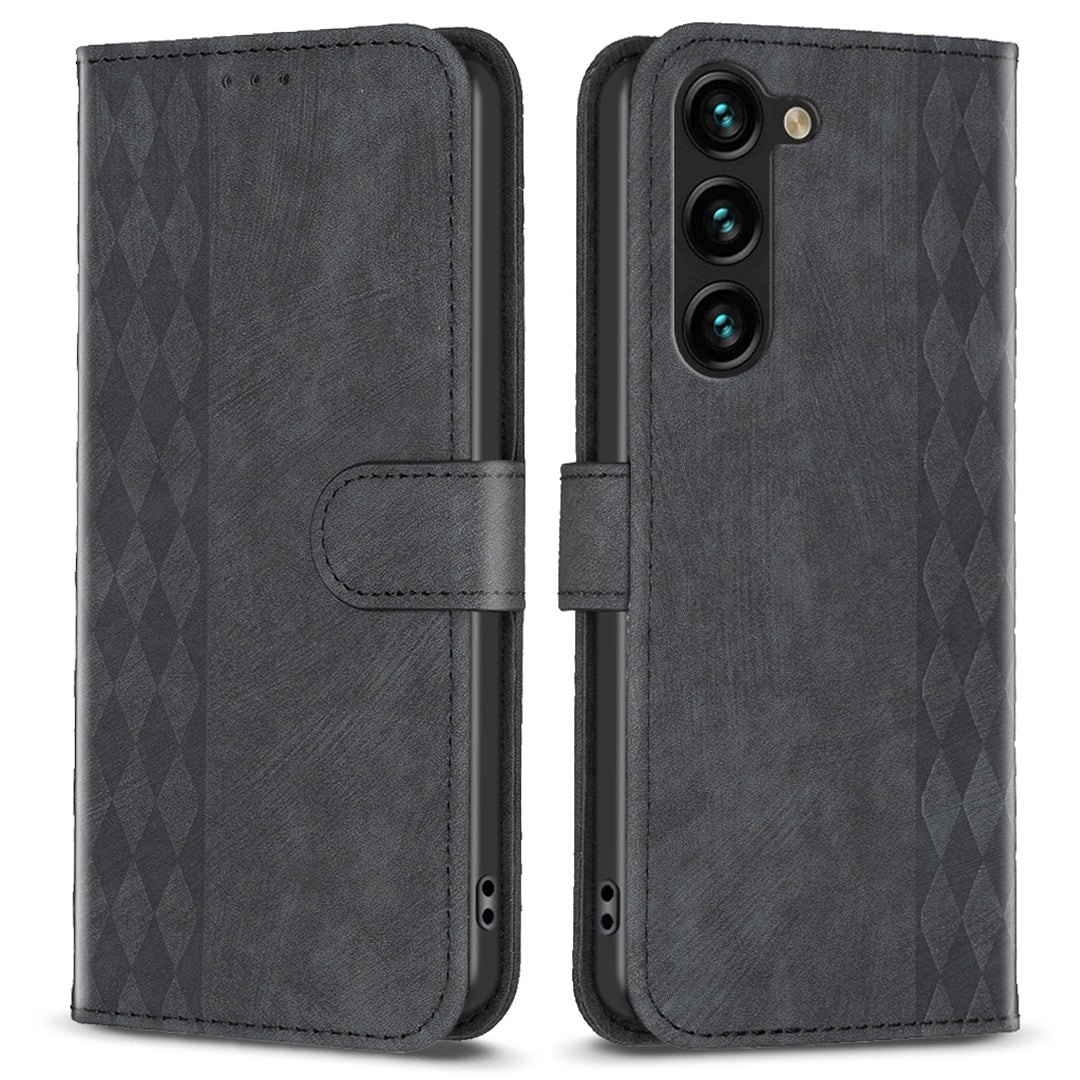 Folio Flip Phone Cover for Samsung Galaxy S23 Anti-scratch Imprinting Pattern Stand Wallet Case Folio Flip Phone Cover for Samsung Galaxy S23 Anti-scratch Imprinting Pattern Stand Wallet Case